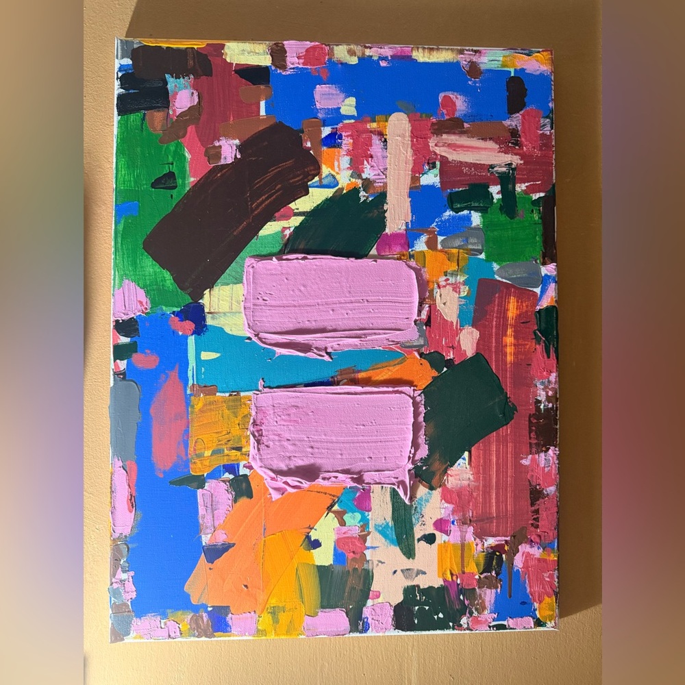 Abstract Multicolor Canvas Art